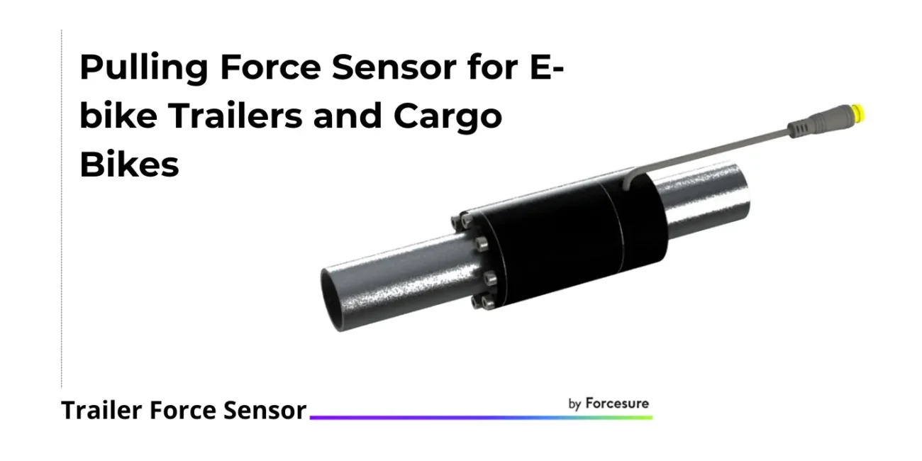 Trailer Force Sensor by Forcesure – measuring pulling force for e-bike trailers and cargo bikes.