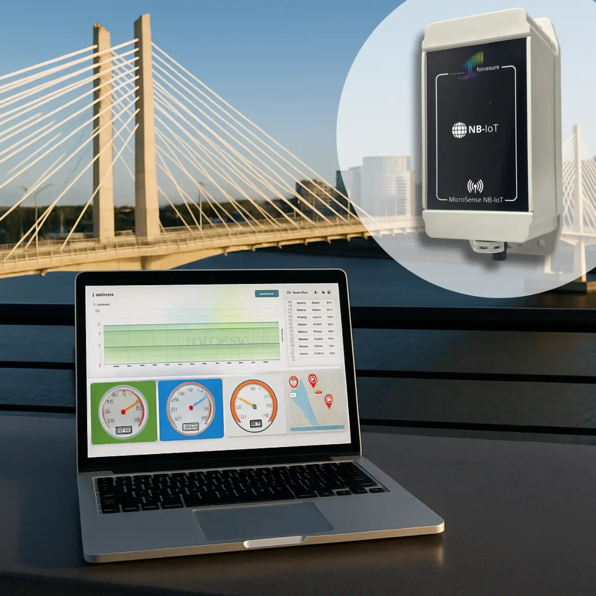 Forcesure IoT module and dashboard